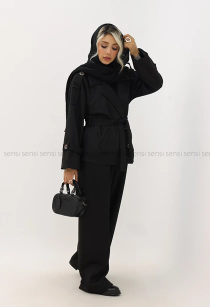 کت شلوار جیر کج راه آستر دارکد1005027