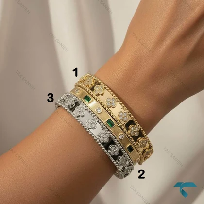 بنگل ونکلیف طرح طلا VanCleef-8519-L