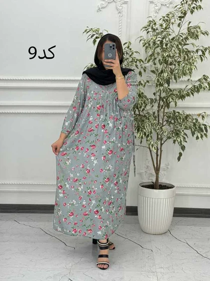 پیراهن پلاس سایز مادربزرگی 6053
