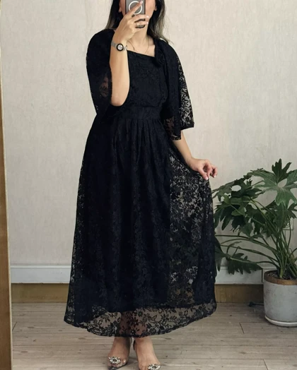 پیراهن مجلسی دانتل ماهرخ