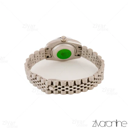 ساعت رولکس دیت جاست زنانه صفحه مهندسی مشکی 104956