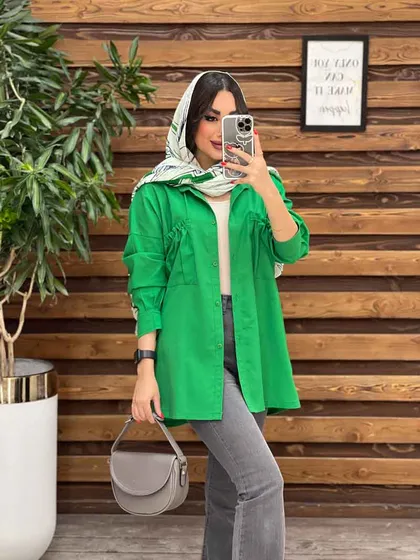 مانتو لینن سرجیب گت دار