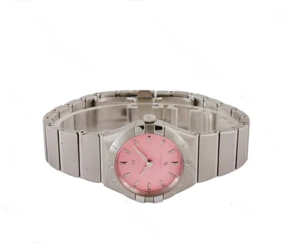 ساعت امگا کانسلیشن زنانه صفحه صورتی