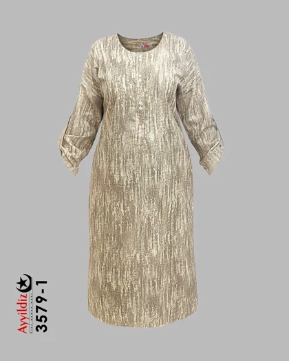 مانتو / پیراهن / کفتان زنانه سایز بزرگ کد 3579