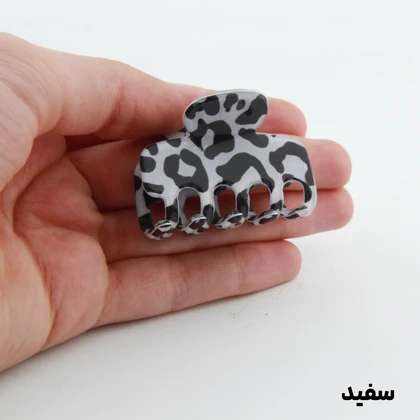 کلیپس دخترانه مدل بند انگشتی طرح خرچنگی پلنگی