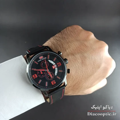 ساعت مچی مردانه اورجینال موتور ژاپن برند مینی فوکوس سه موتور مدل Mf0025G.02 بند چرم
