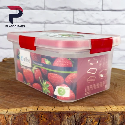 ظرف فریزری مستطیل 2 لیتر گاپانا زیبا