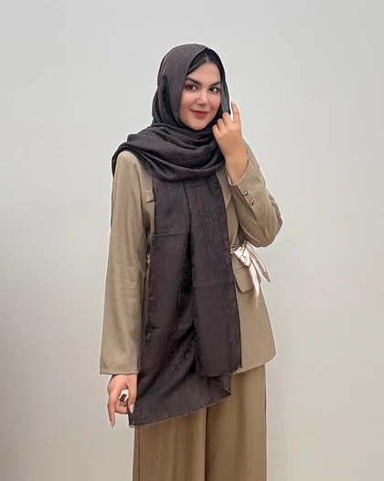 شال زنانه ژاکارد