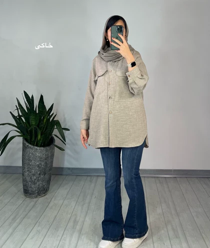 مانتو دکمه دار دریا