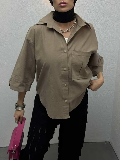 شومیز آستین دکمه