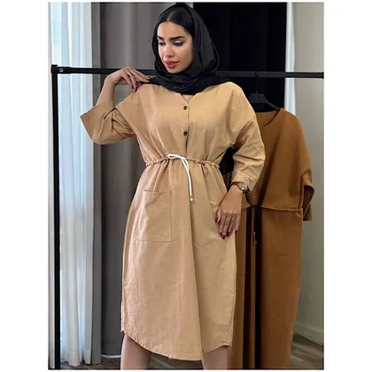 پیراهن بلند زنانه کمر گتدار