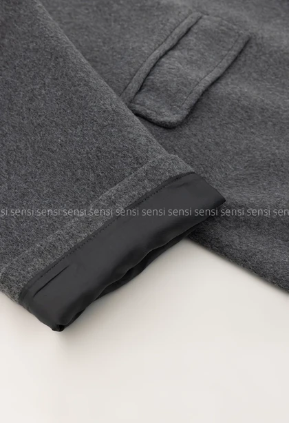 پالتو فوتر موهری4دکمه آستر دار کد1005033