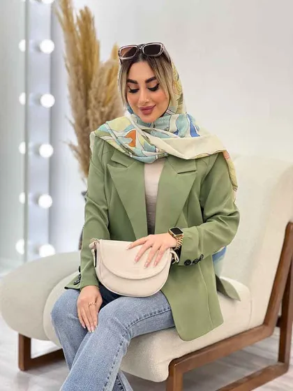 مانتو مازراتی دو دکمه بغل چاک