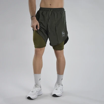 شلوارک کشاله دار ورزشی مردانه نایک مدل Dri Fit-4H0213 یشمی