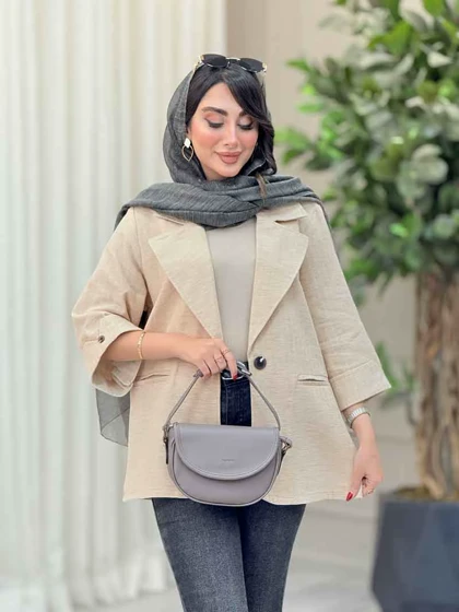 مانتو دو دکمه پریسا