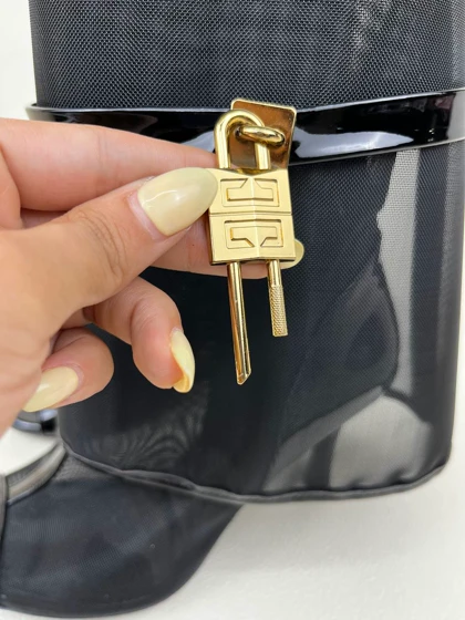 کفش پاشنه‌دار زنانه صندل جلو باز توری 10 سانتی ژیوانشی GIVENCHY کد 1620