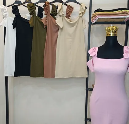 ماکسی عروسکی تیشرتی جنس کبریتی مناسب سایز 36 تا 46