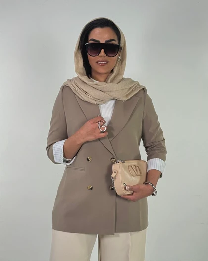 کت جیب فیلتو چهار دکمه  کد 100168