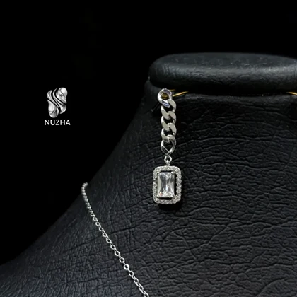 سرویس زنجیری نقره زنانه کدsnz1026