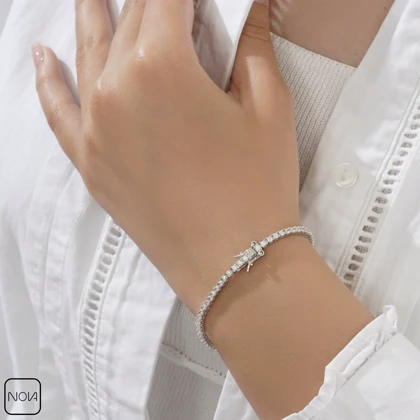 دستبند نقره تنیسی کد 35126