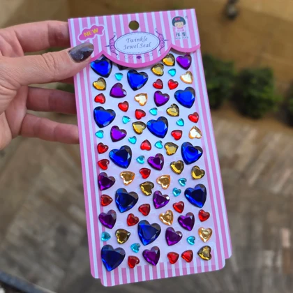 نگین چسبی بدن و مو رنگی کد012