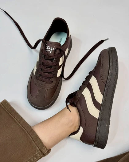 کتانی زنانه ونس سارا - قهوه‌ای (موجی یرفا)