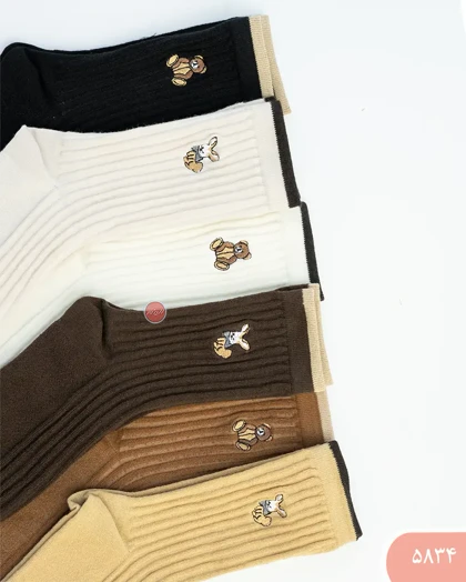 جوراب ساق‌دار گلدوزی 5834