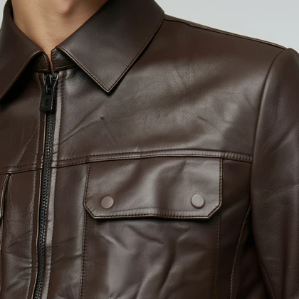 کاپشن چرم (6653)