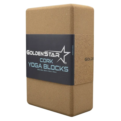 آجر یوگا چوب پنبه گلدن استار مدل 404K1336 بسته یک عددی