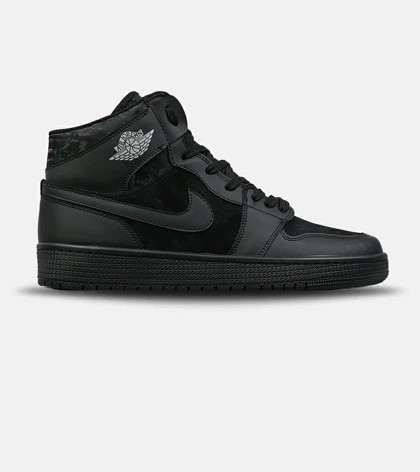 کفش کتانی ساق‌دار مردانه و زنانه مشکی NIKE jordan 1 مدل 8973