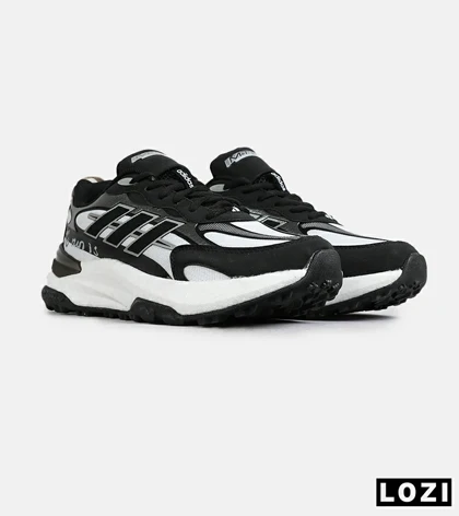 کفش کتانی مردانه و زنانه مشکی سفید Adidas More Than Speed مدل 7725