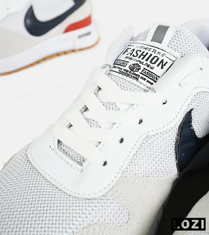 کفش کتانی سفید سرمه ای قرمز NIKE AirMax DN