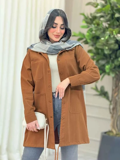 مانتو پایین بند چهار جیب