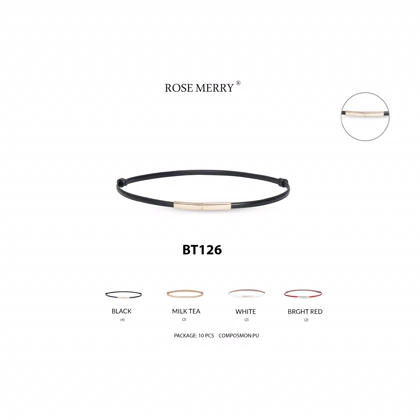 کمربند زنانه رزمری مدل Rose Merry BT126