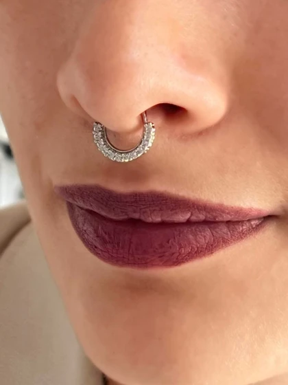 پیرسینگ فیک سپتام بدون سوراخ