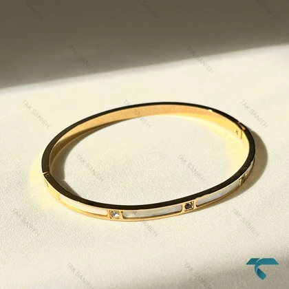 دستبند میناکاری طلاییMinaKari-8500-L