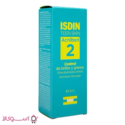 ژل کرم آبرسان و ضدجوش ایزدین مدل acniben2 حجم 40 میل