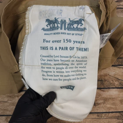 شلوار کتان راسته levis 506 کد 418