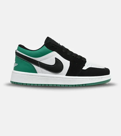 کفش کتانی مردانه سفید مشکی سبز نایک NIKE jordan 1