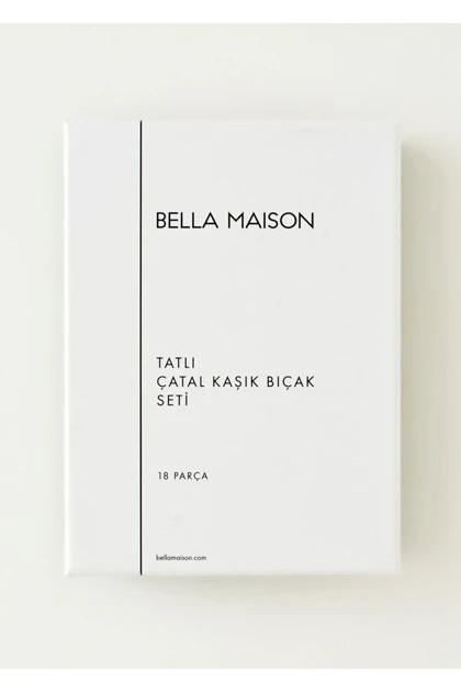 ست قاشق، چنگال و چاقوی دسر Bella Maison مدل Venedik - نقره‌ای