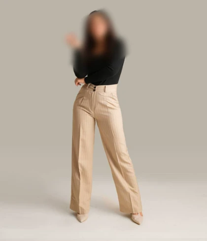 شلوار بگ کرپ باربی