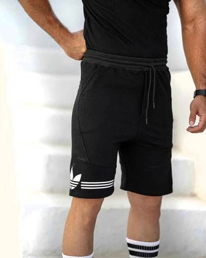 شلوارک بگ ورزشی ADIDAS مشکی