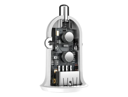 شارژر فندکی فست شارژ ماشین 24 وات بیسوس CCALLP-01/02