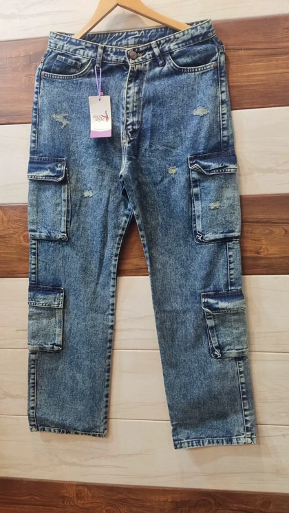 شلوار لی زنانه کارگو