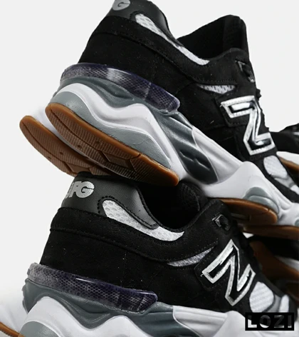 کفش کتانی مردانه و زنانه مشکی سفید طوسی NEW BALANCE 9060