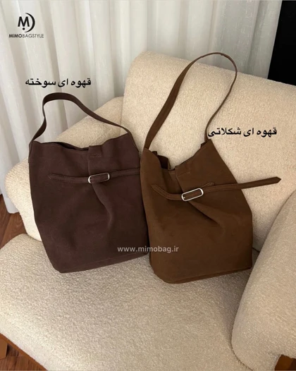 کیف دخترانه آناگل با پارچه چرم طبیعی