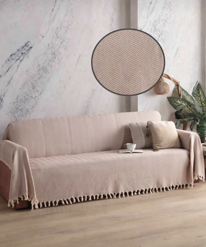 کاور و شال مبل سه نفره باترفلای مدل H1888002SS