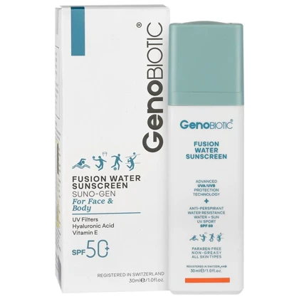 ضد آفتاب فیوژن واتر spf50 ژنوبایوتیک حجم 30 میل