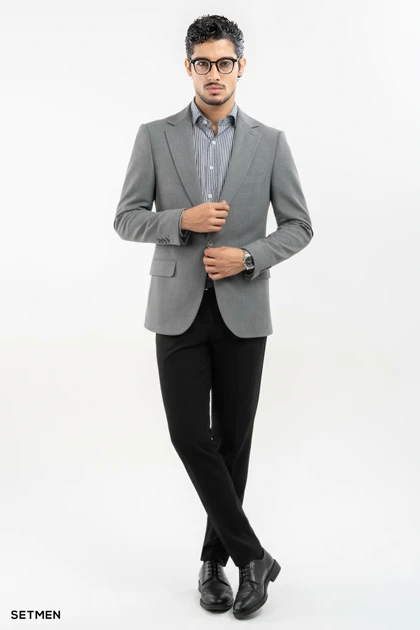 کت تک مردانه یقه انگلیسی