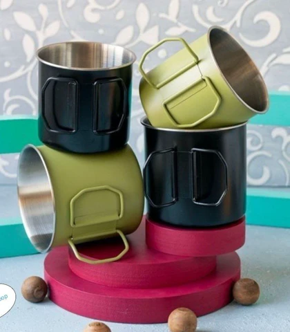 لیوان دسته تاشو کمپینگ 200 میل